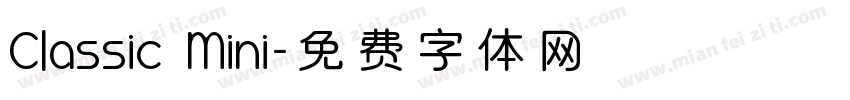 Classic Mini字体转换